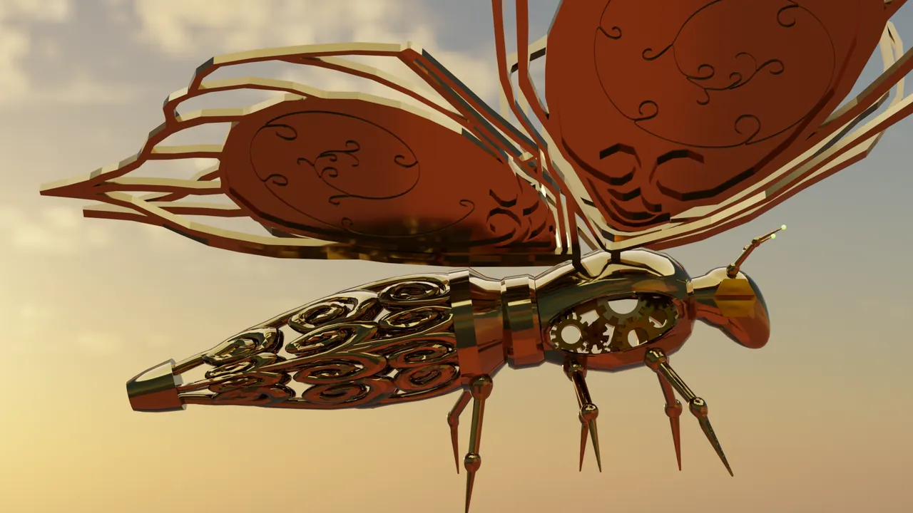 Arcane mechanical butterfly